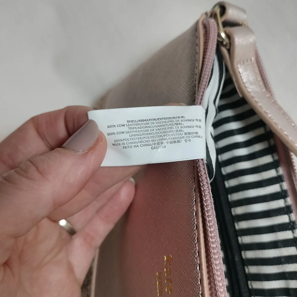 Kate‎ Spade Rose Gold Glitter Crossbody Bag - Picture 3 of 10